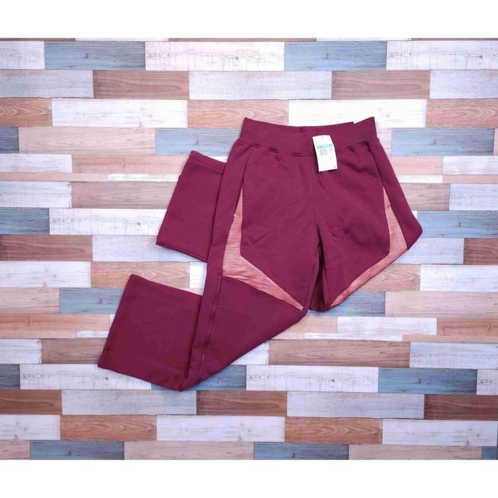 NWT Jordan Red Maroon Mesh Panels Wide Leg Sweatpants‎ Athleisure Pants Medium
